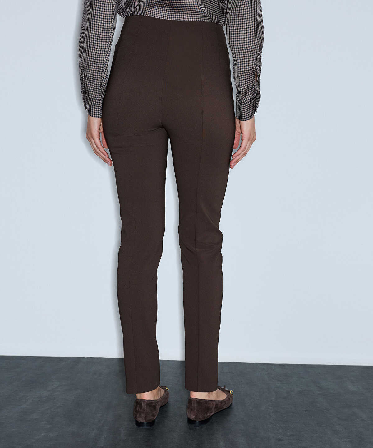 Pressed-Crease Skinny Trousers