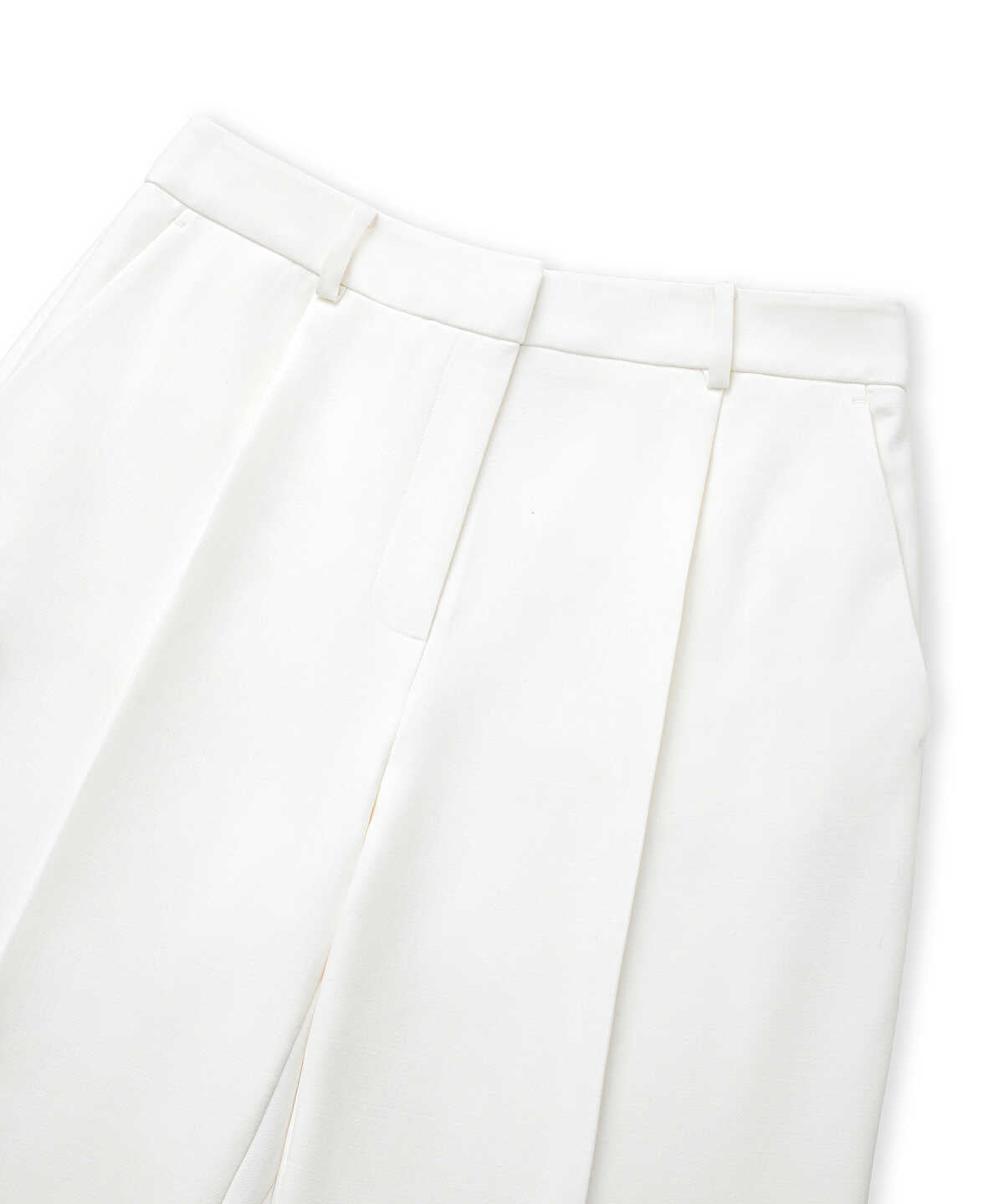 Pleat-Front Carrot Trousers