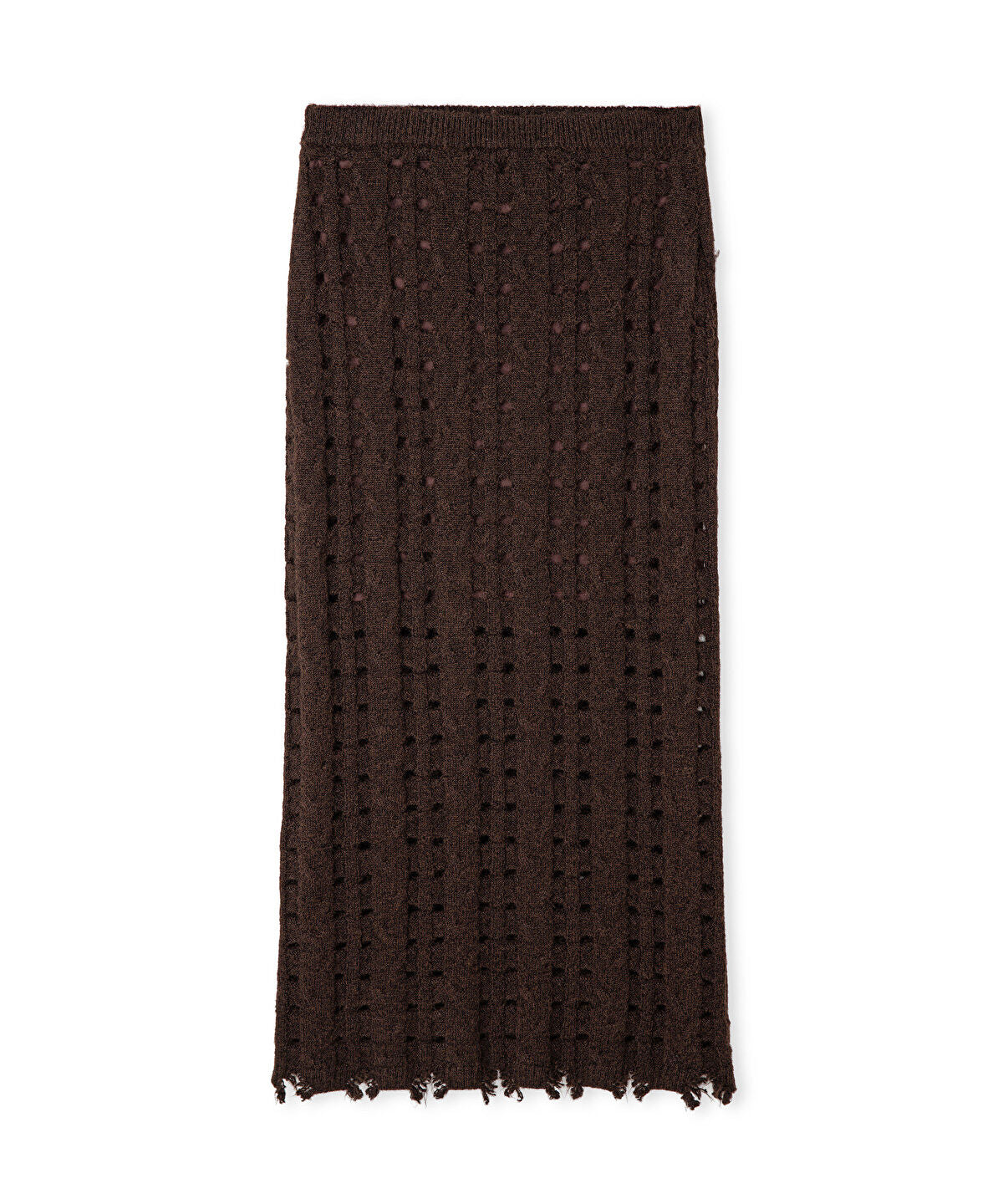 Perforated Knit Skirt