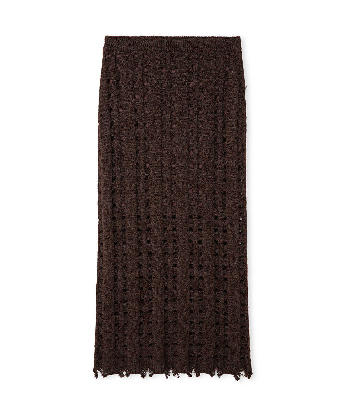 Perforated Knit Skirt