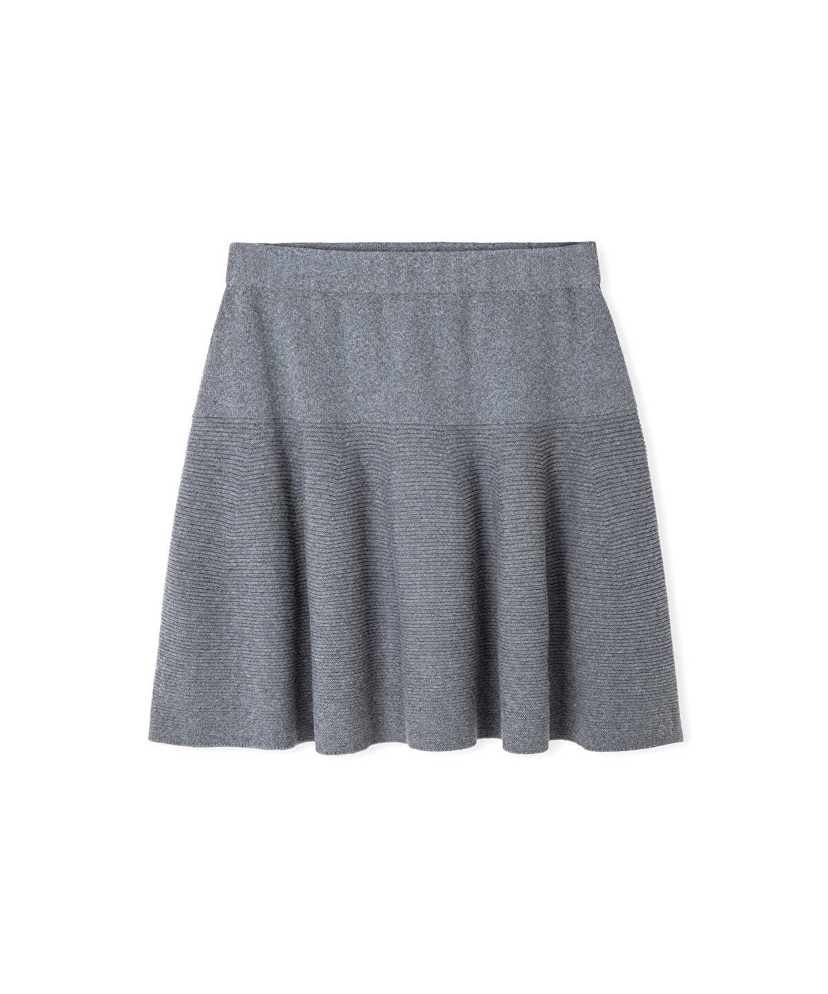 Elastic-Waist Knit Skirt