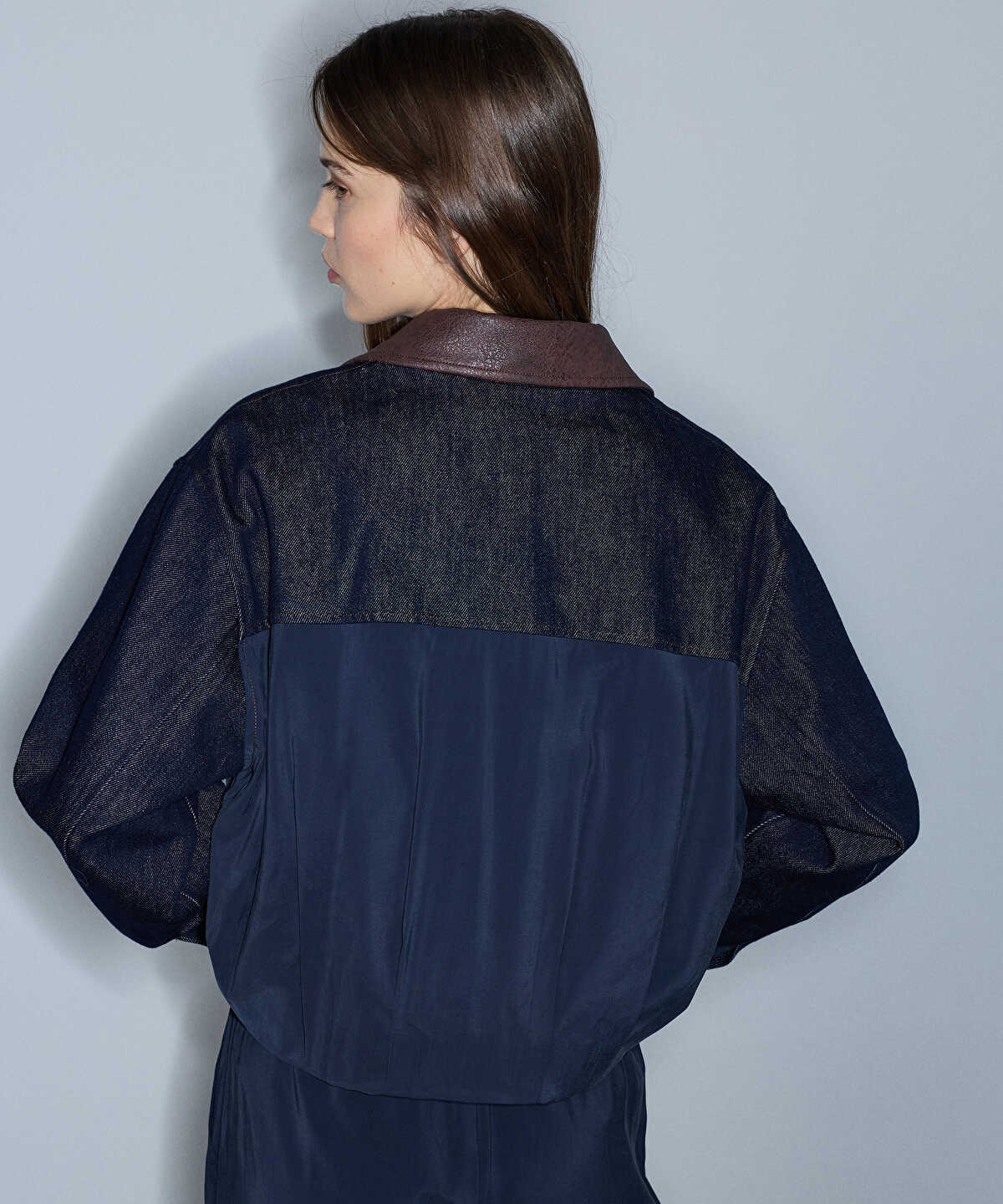Contrast Collar Bomber Jacket