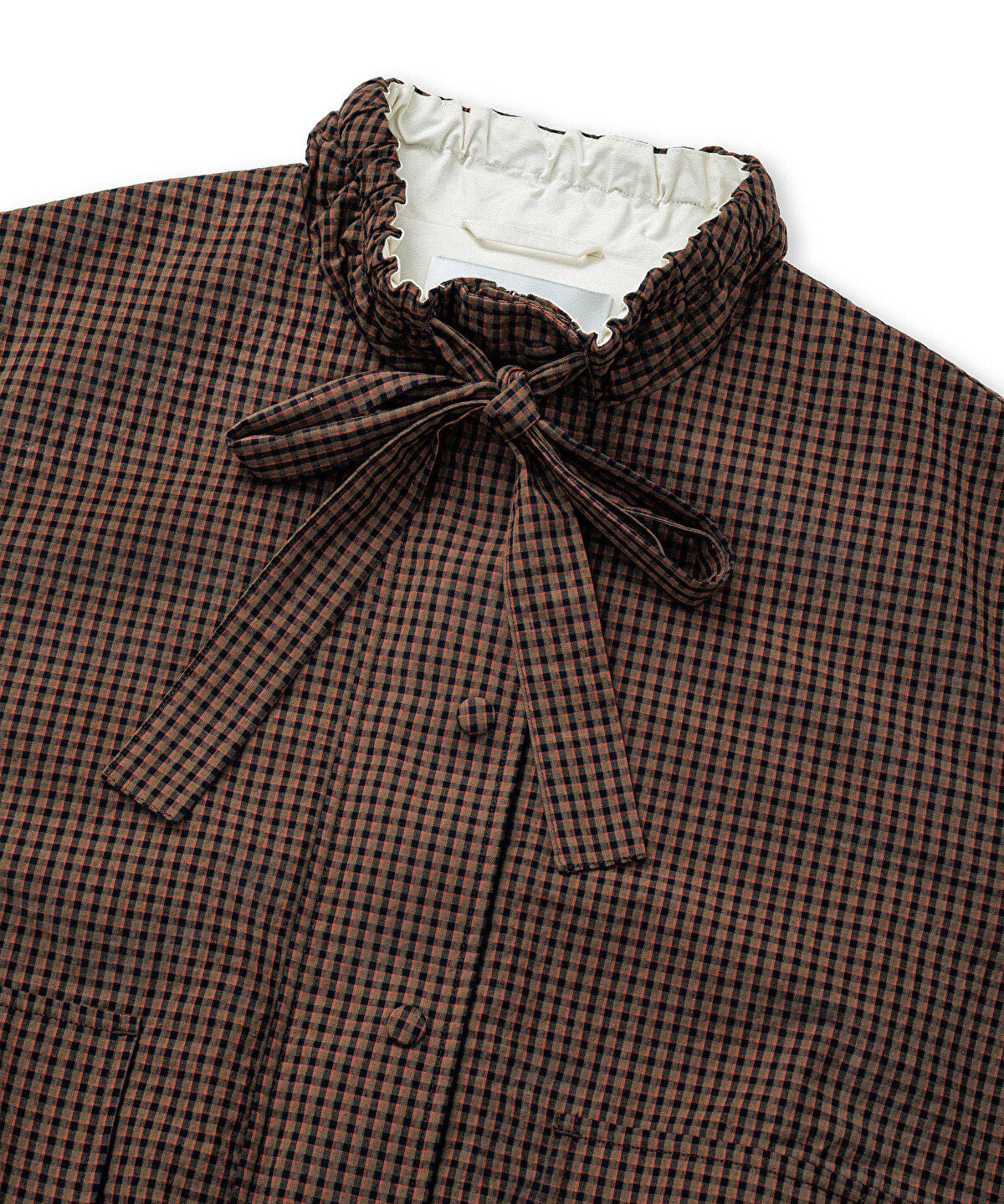 Plaid Bomber Coat