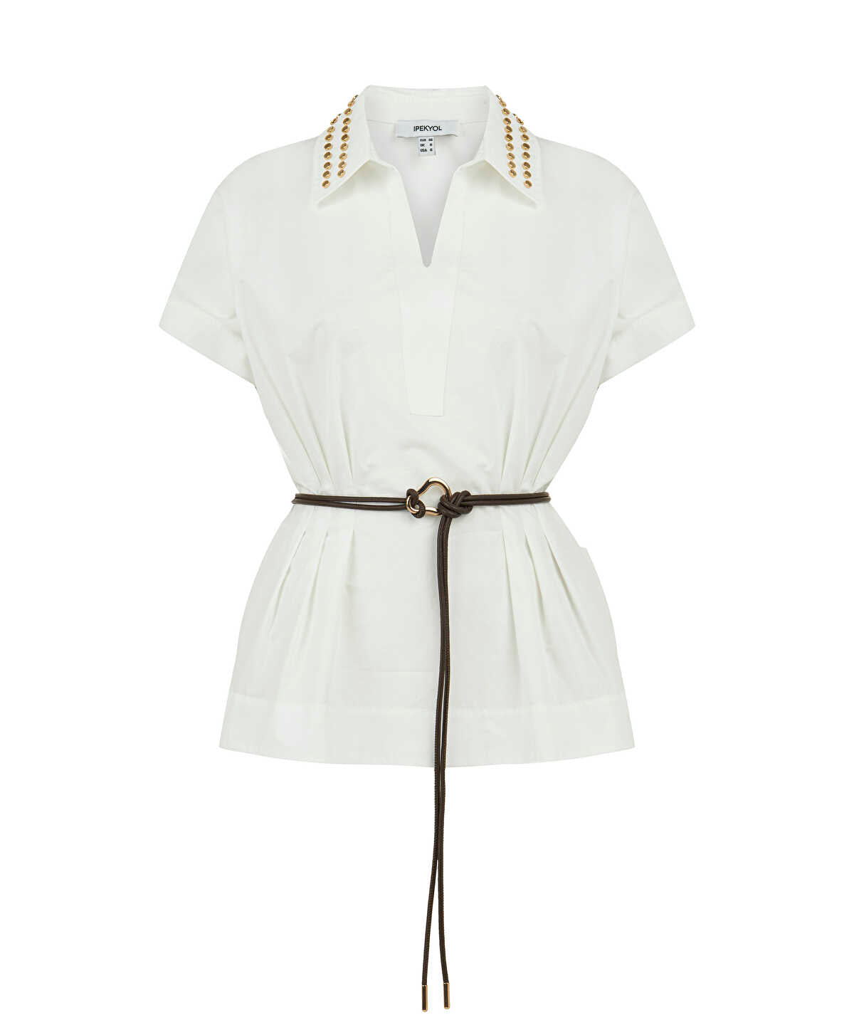 Studded Poplin Shirt