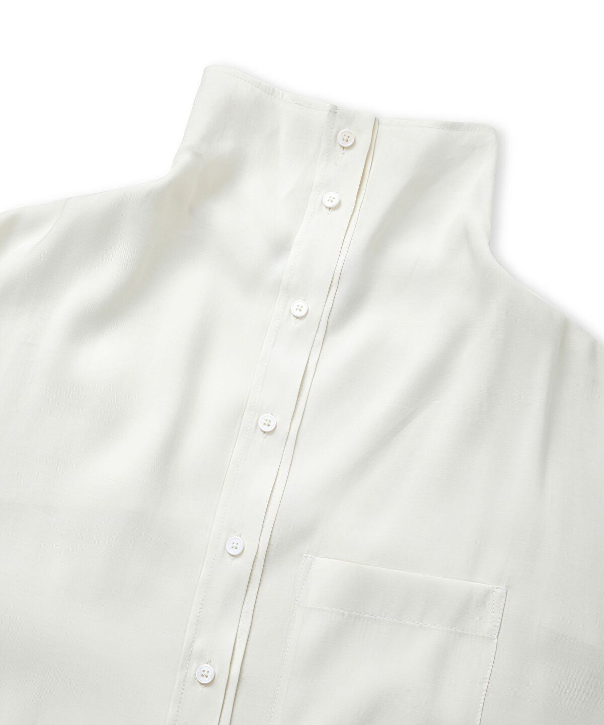 Oversized Shirt with Draped Collar