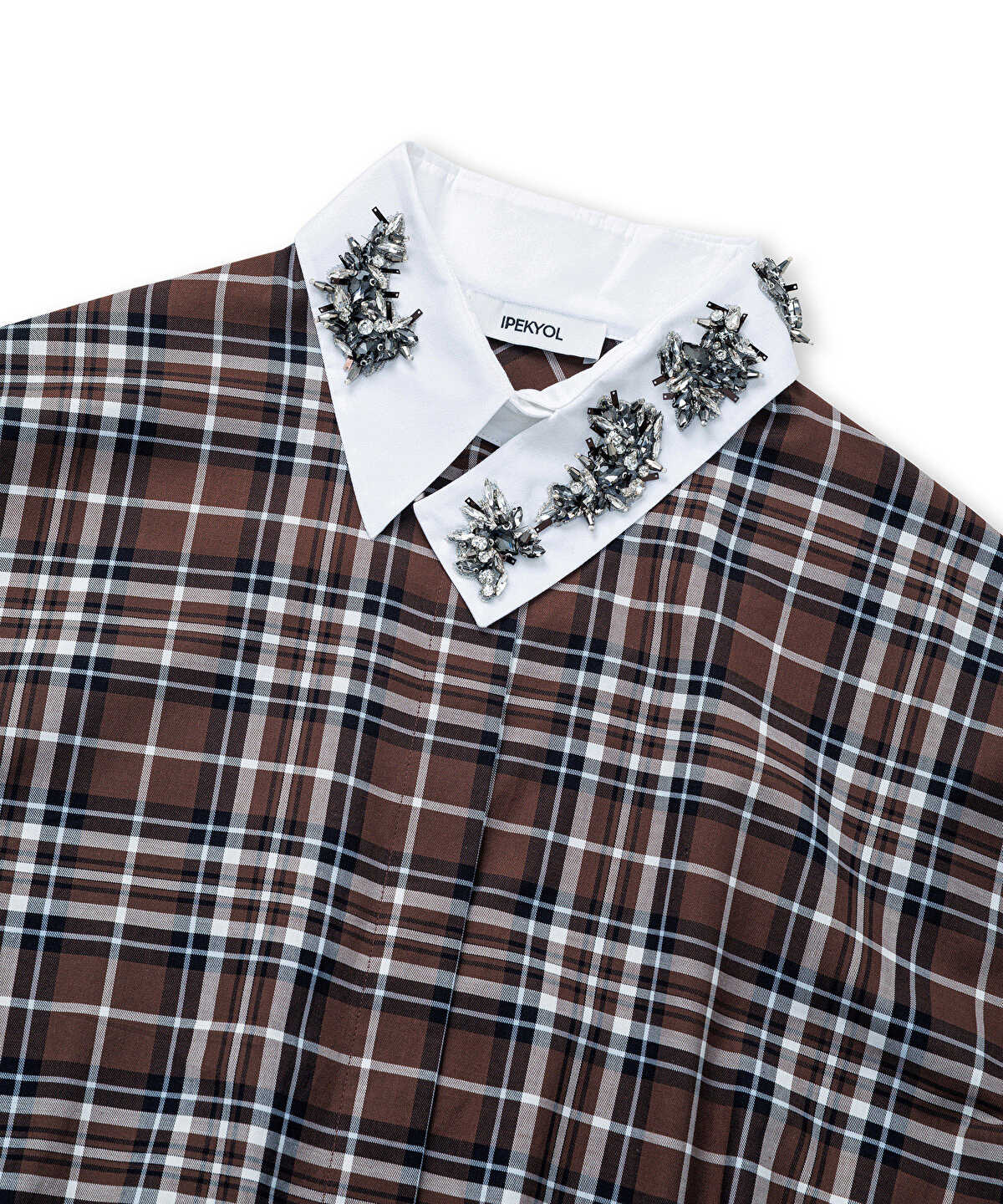 Embellished Plaid Shirt