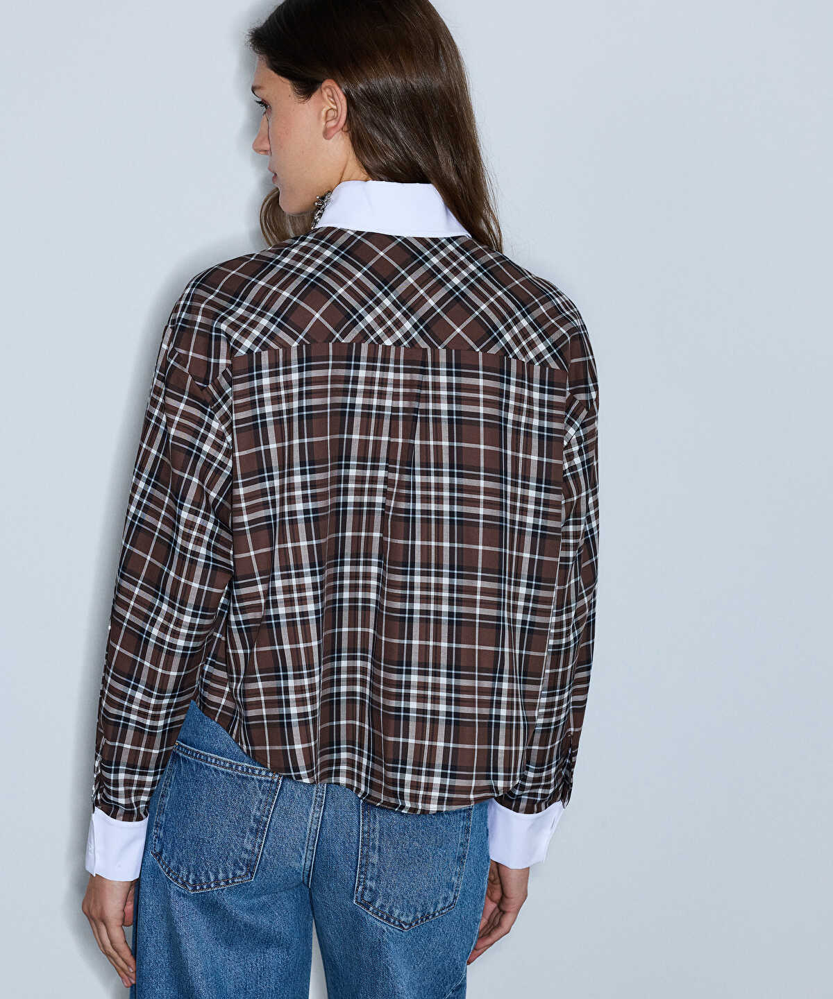 Embellished Plaid Shirt
