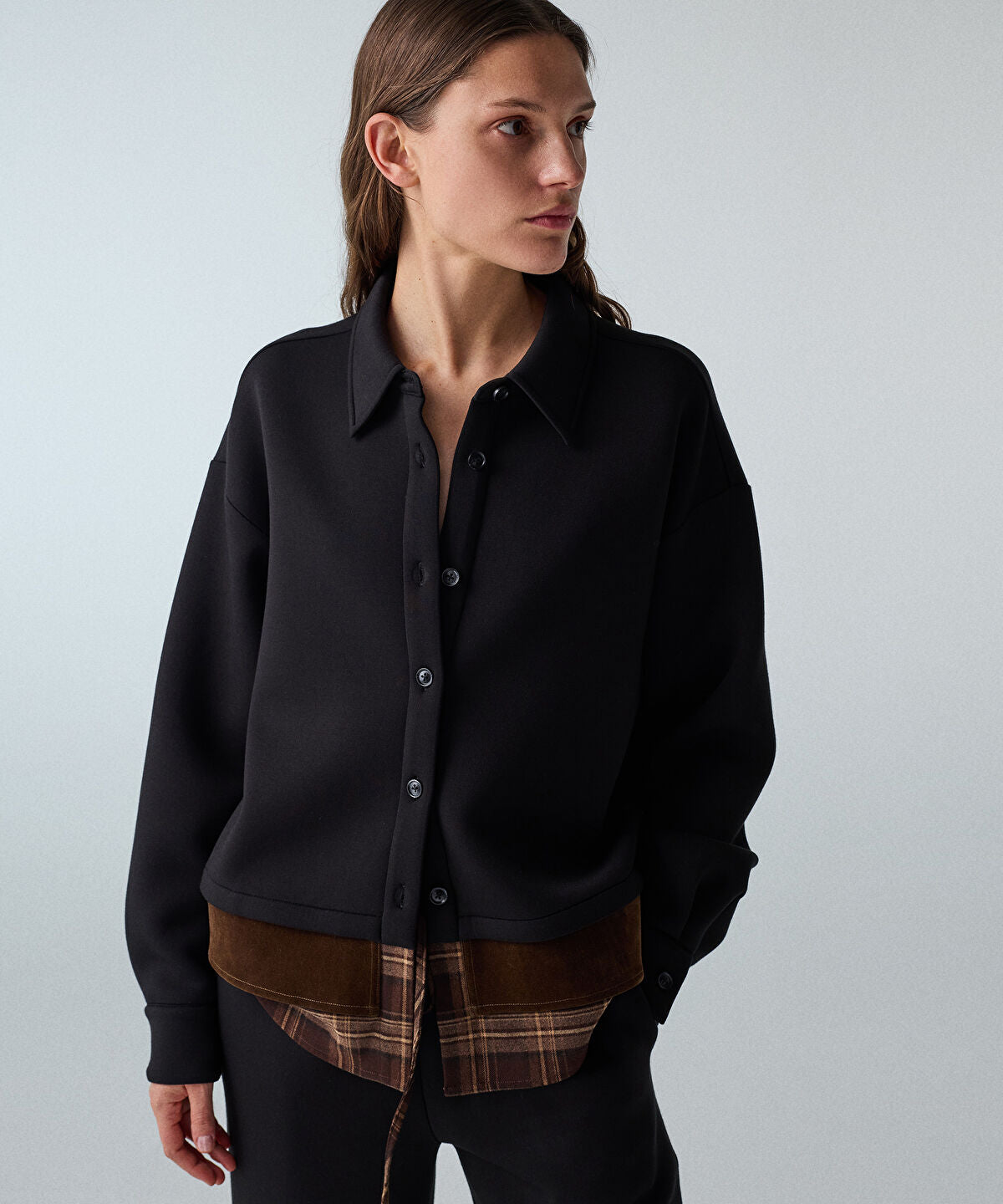 Contrast Layered Shirt