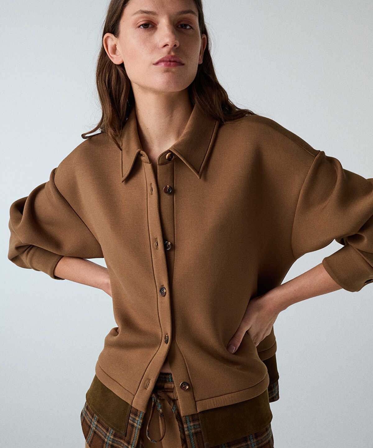 Contrast Layered Shirt