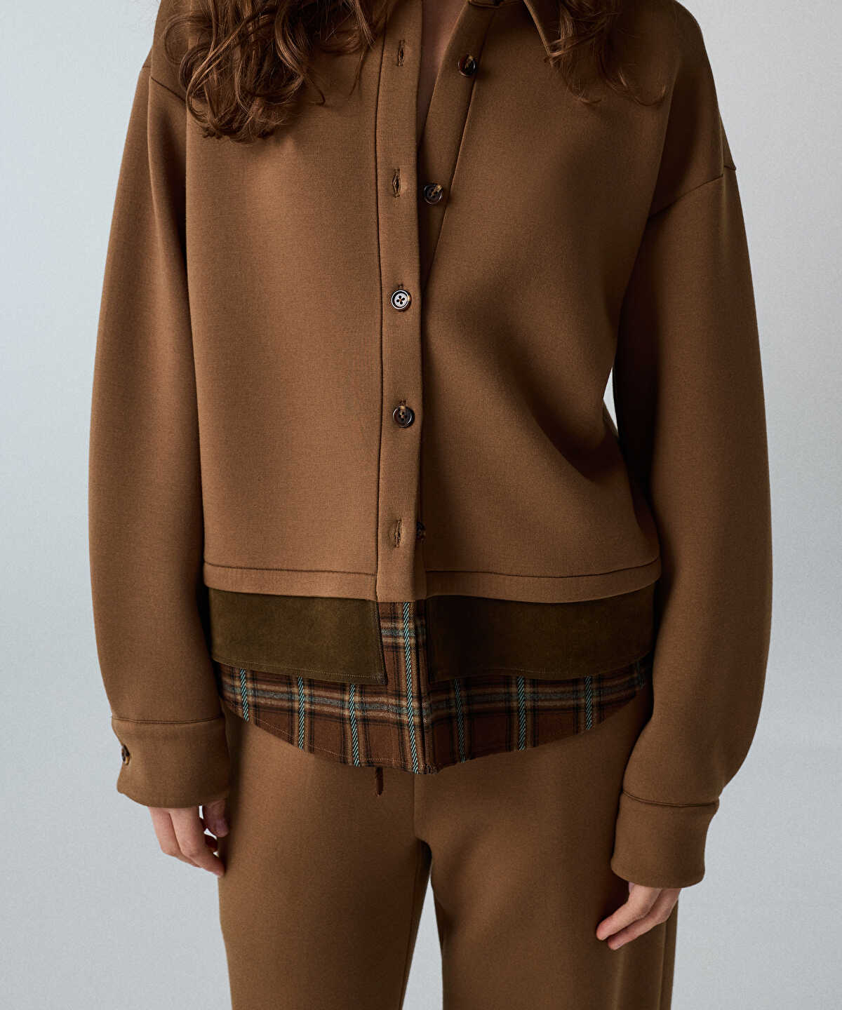 Contrast Layered Shirt