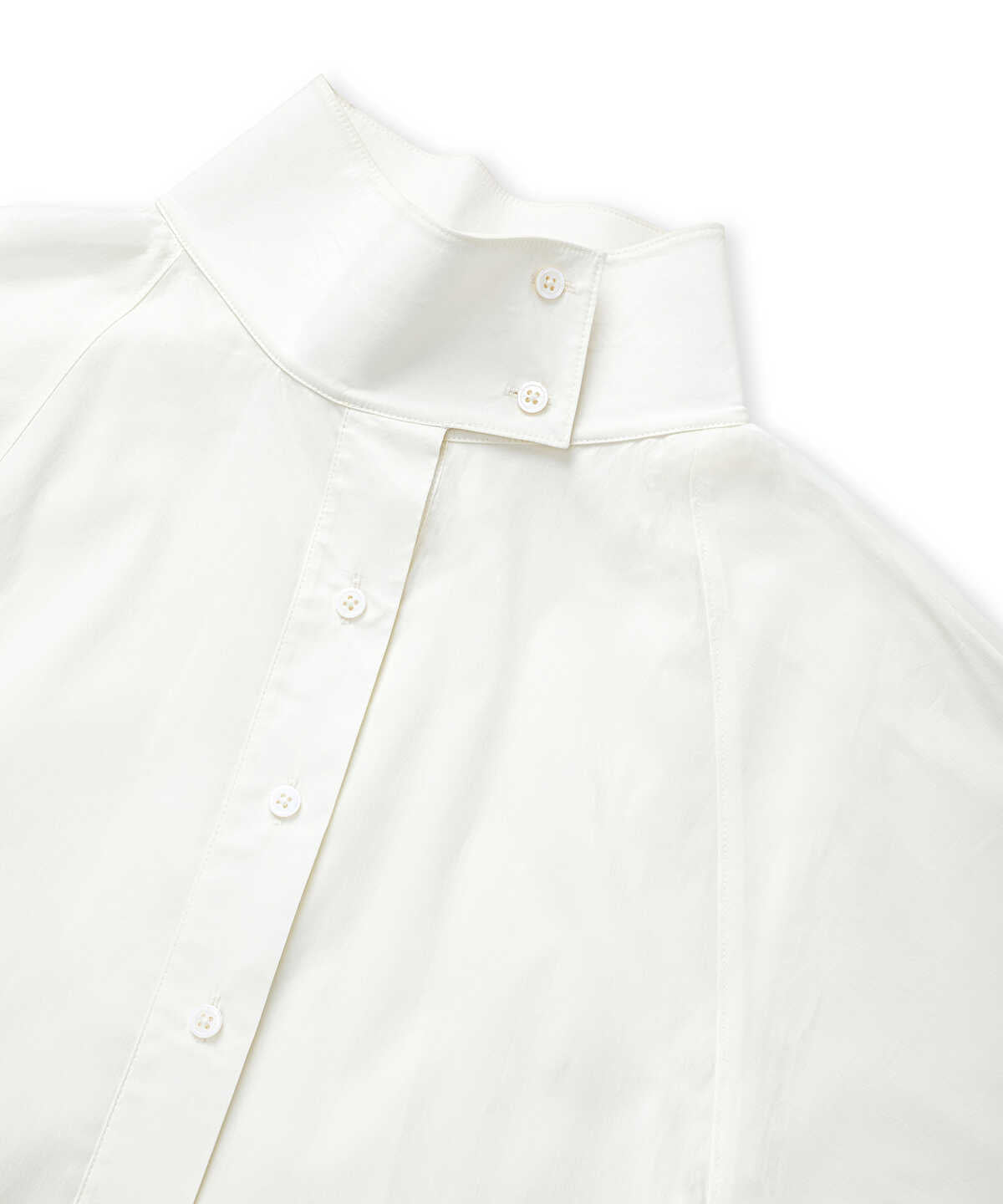 Corset-Effect High-Neck Shirt