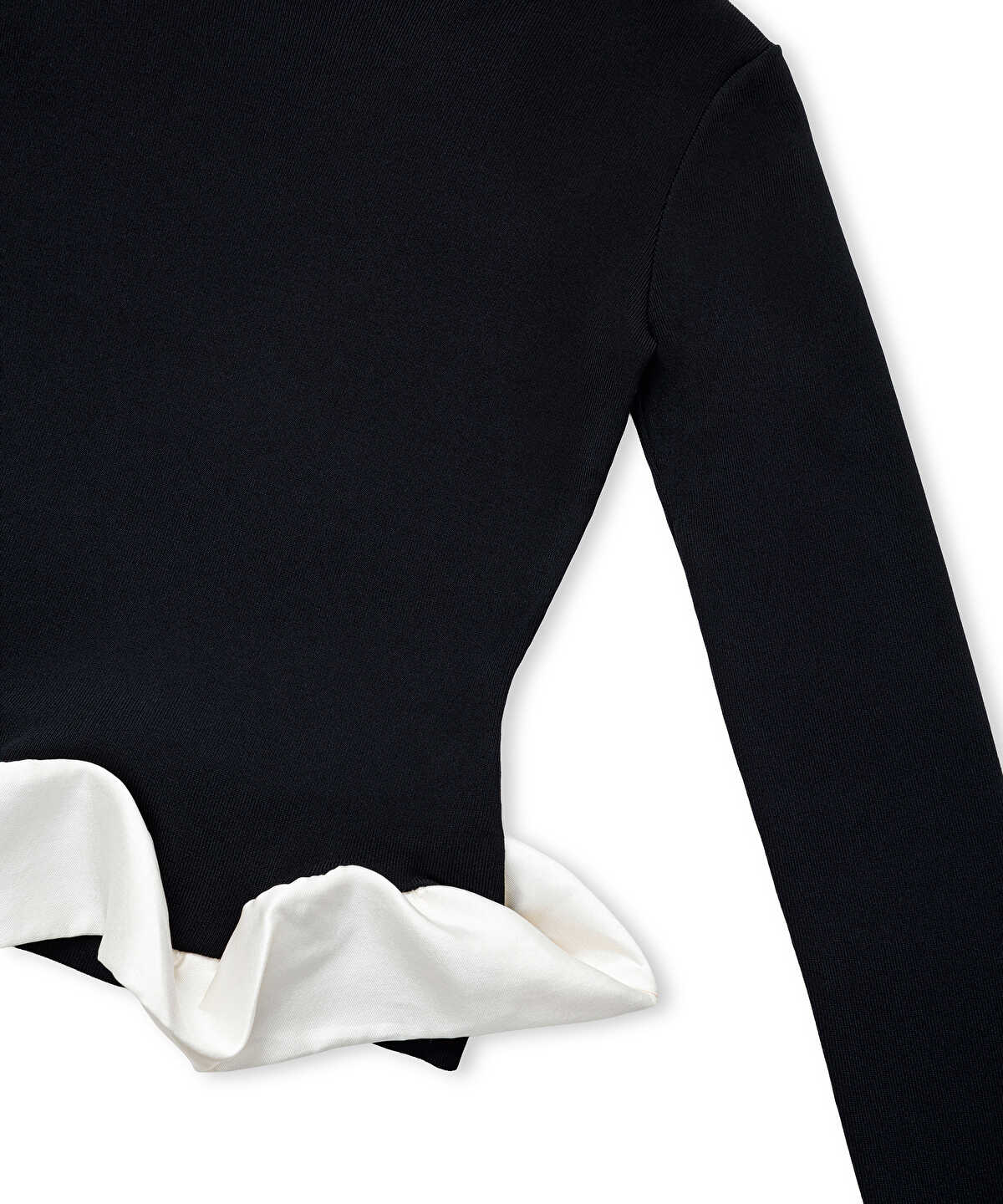 Color-Block Combination Knit Top