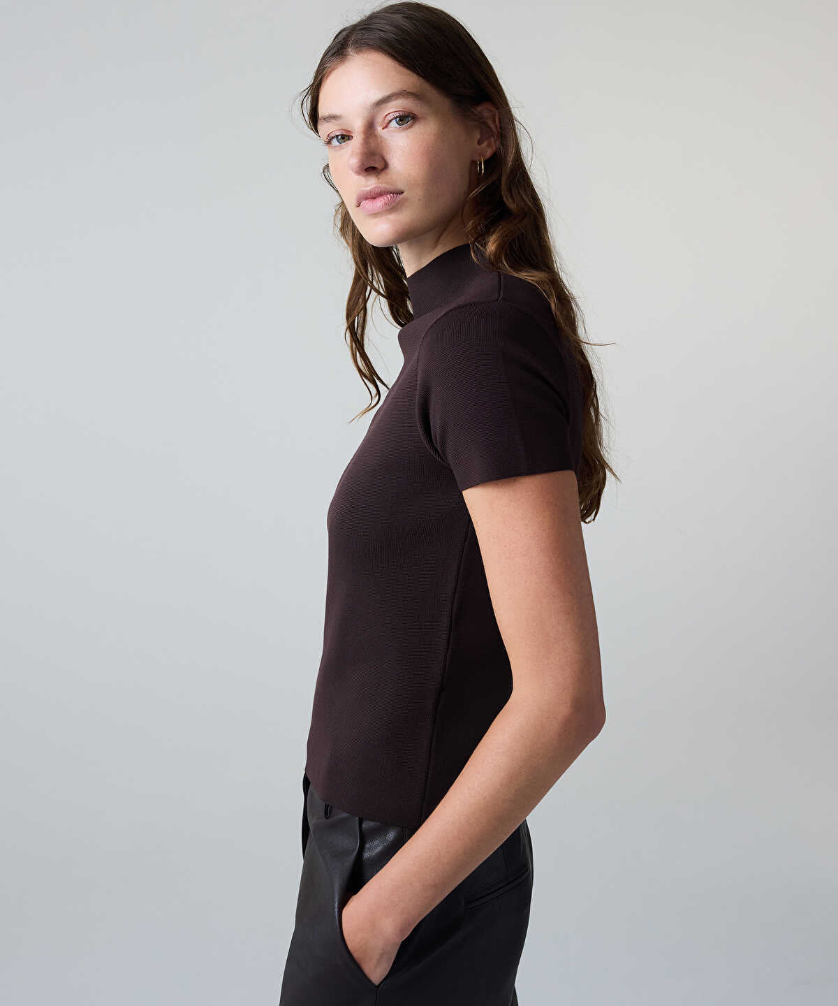 Short-Sleeve Knit Top