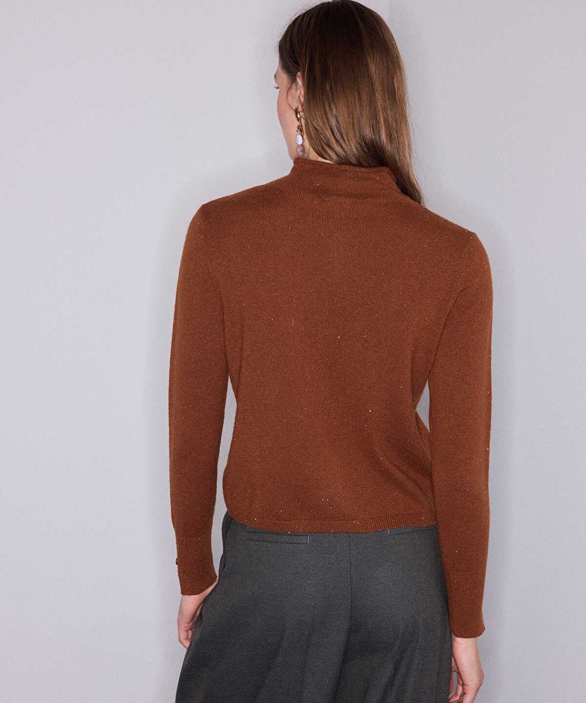 Lurex Wool-Blend Knit Top