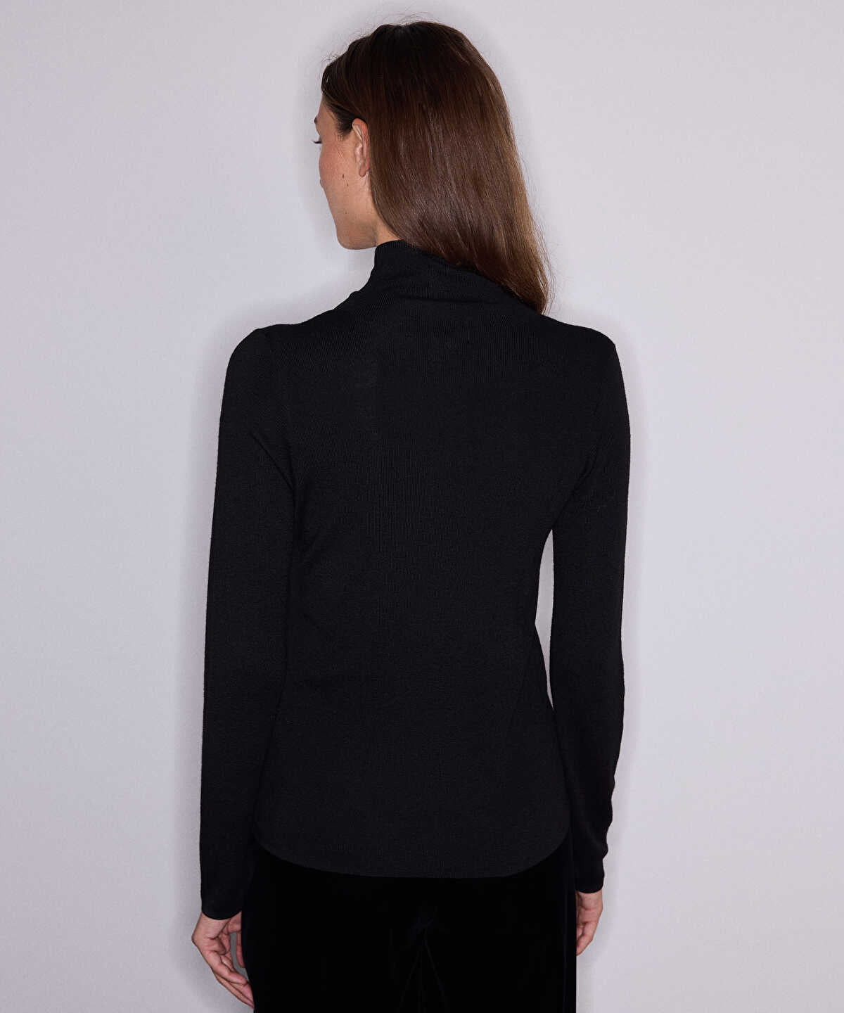 Knit Top with Lace Appliques