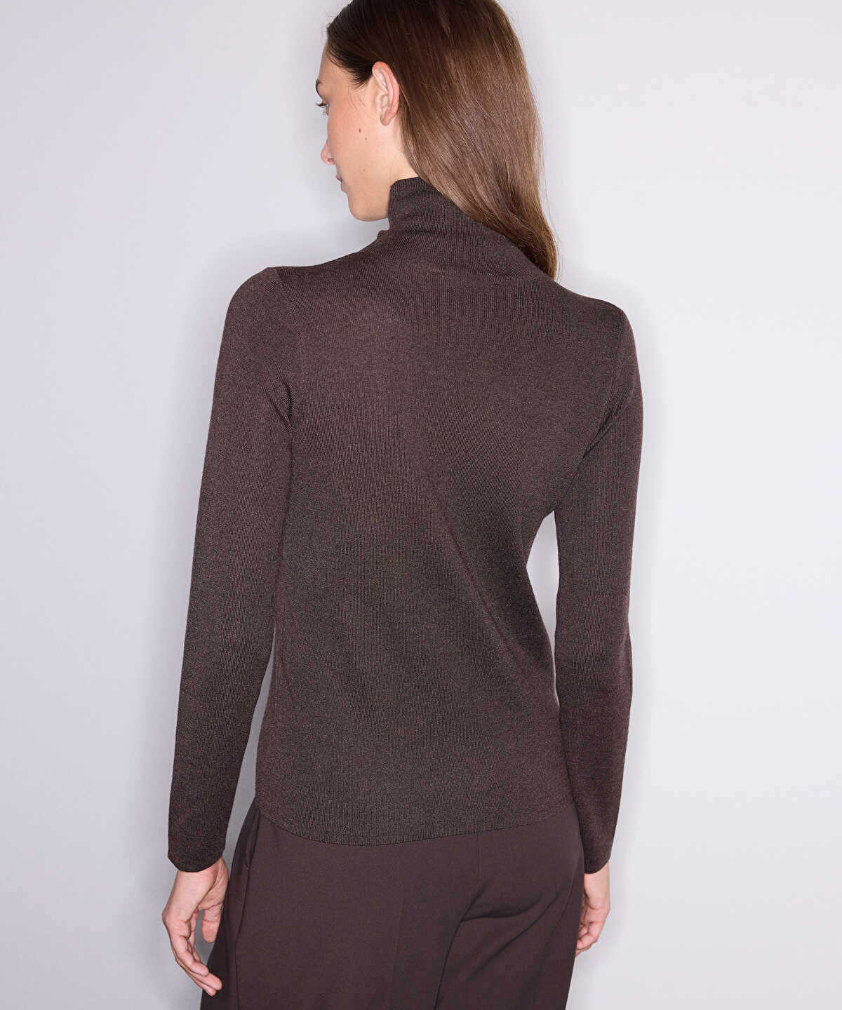 Knit Top with Lace Appliques