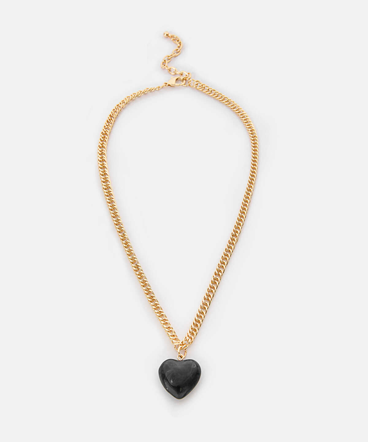 Heart-Pendant Chain Necklace