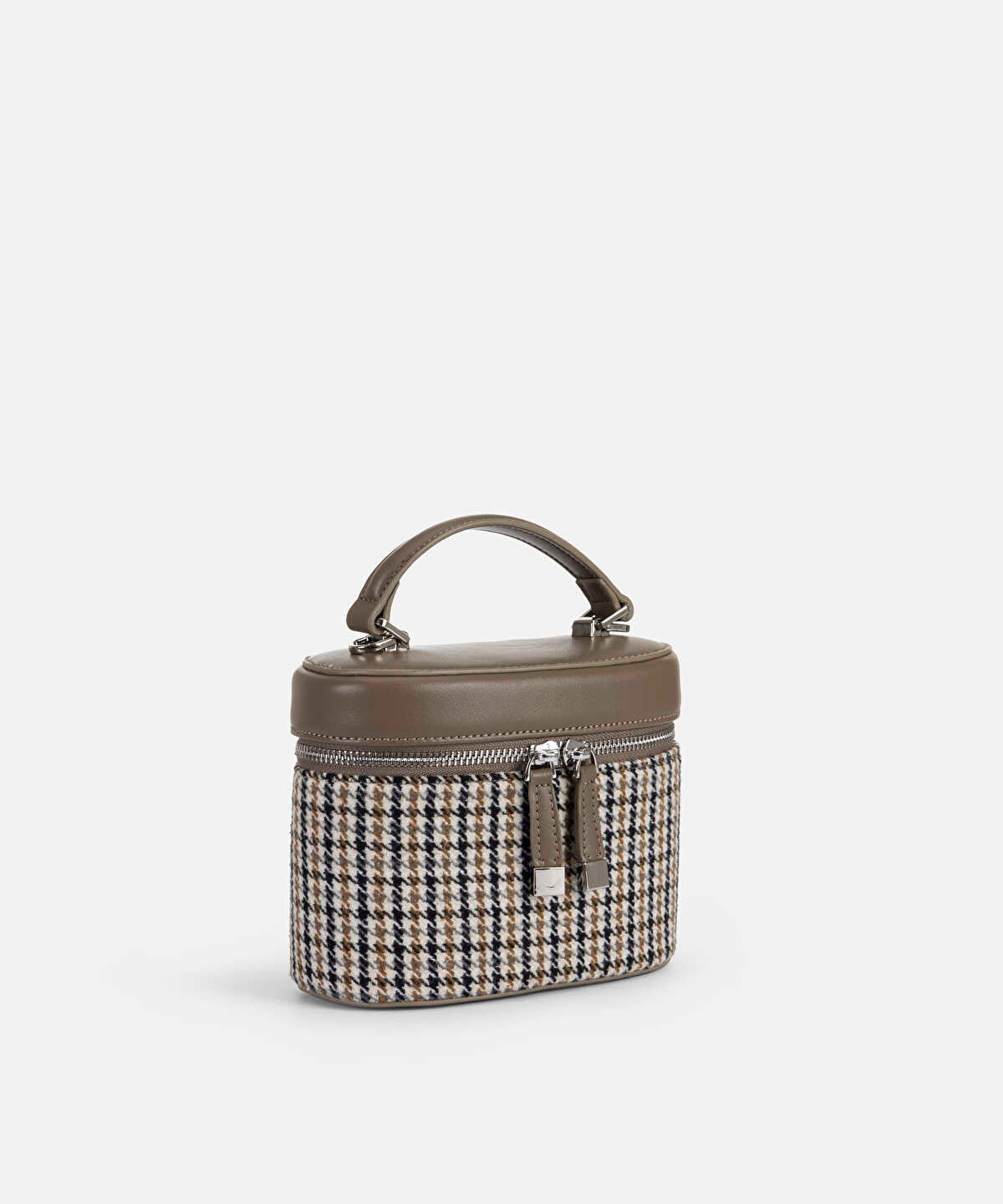 Mixed Media Houndstooth Bag