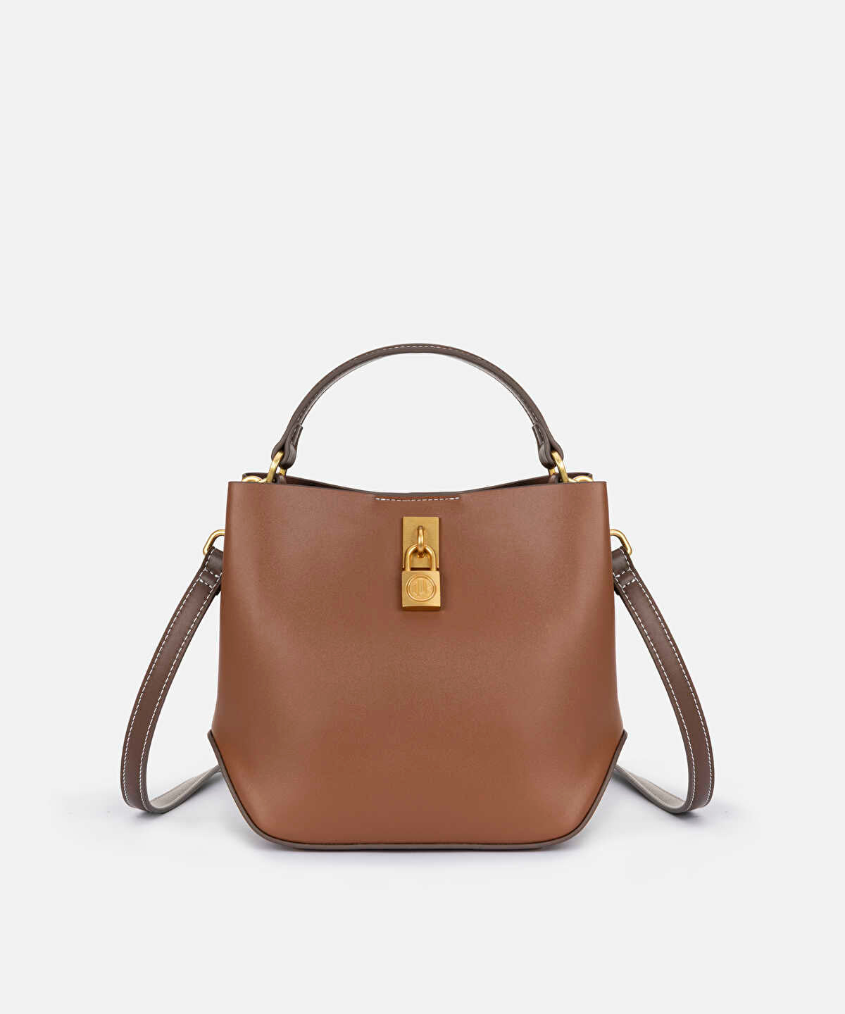 Metal-Buckle Dual-Strap Bag