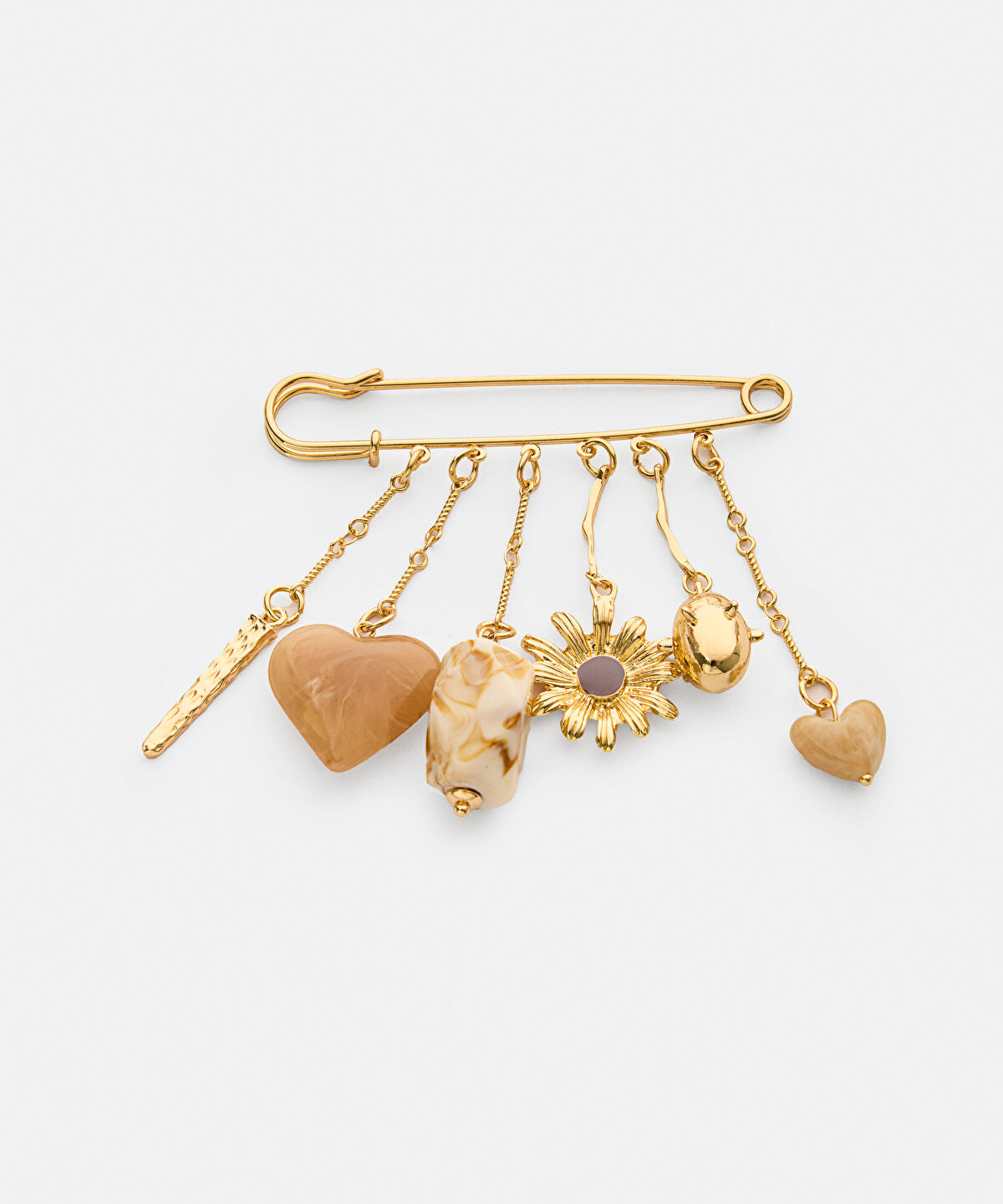 Hanging Multi-Charm Brooch