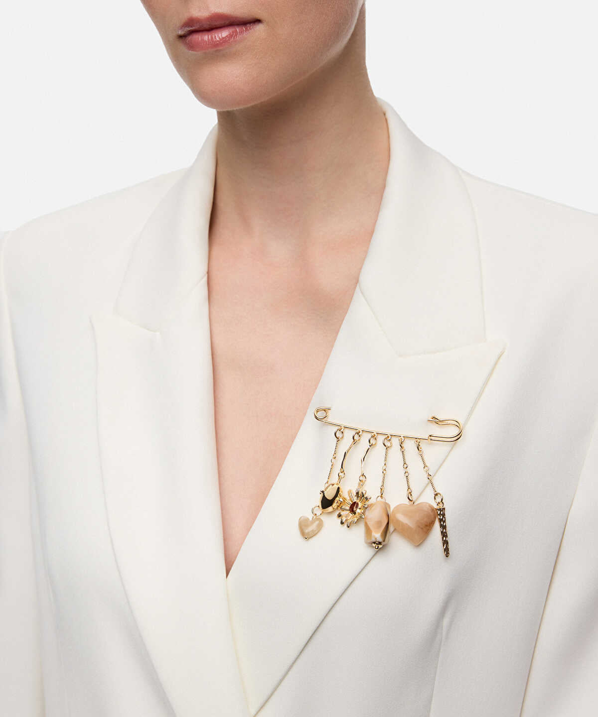 Hanging Multi-Charm Brooch