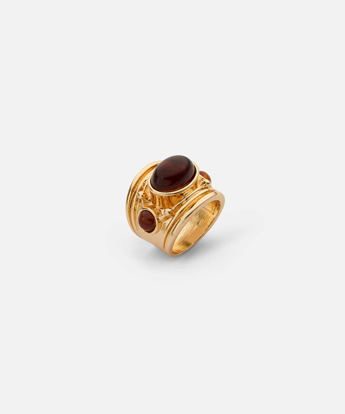 Mixed-Bead Metal Ring