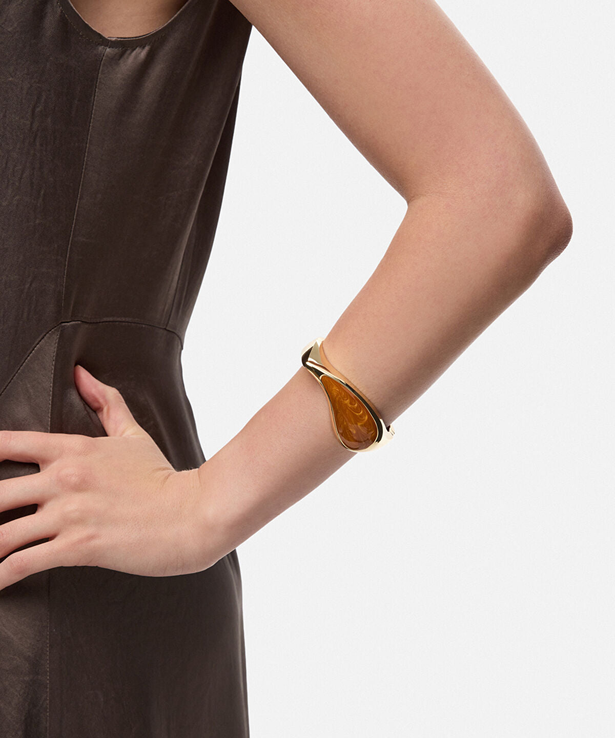 Rigid Bracelet with Stone