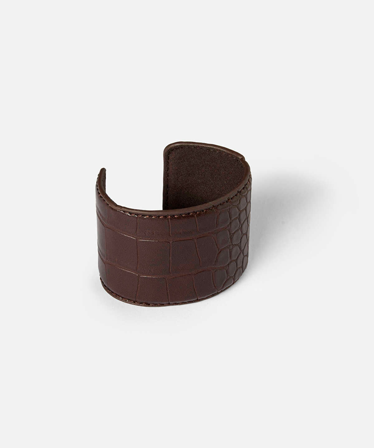 Textured Leather-Look Bracelet