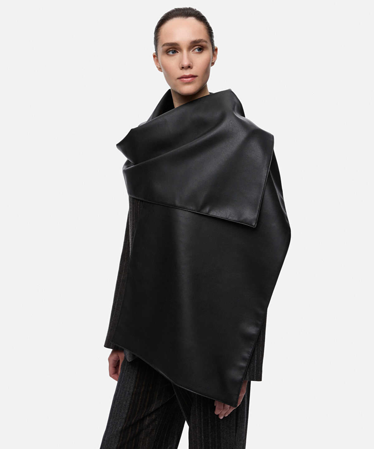 Leather-Effect Scarf