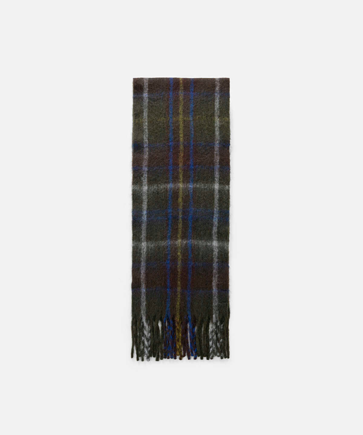Fringed Plaid Scarf
