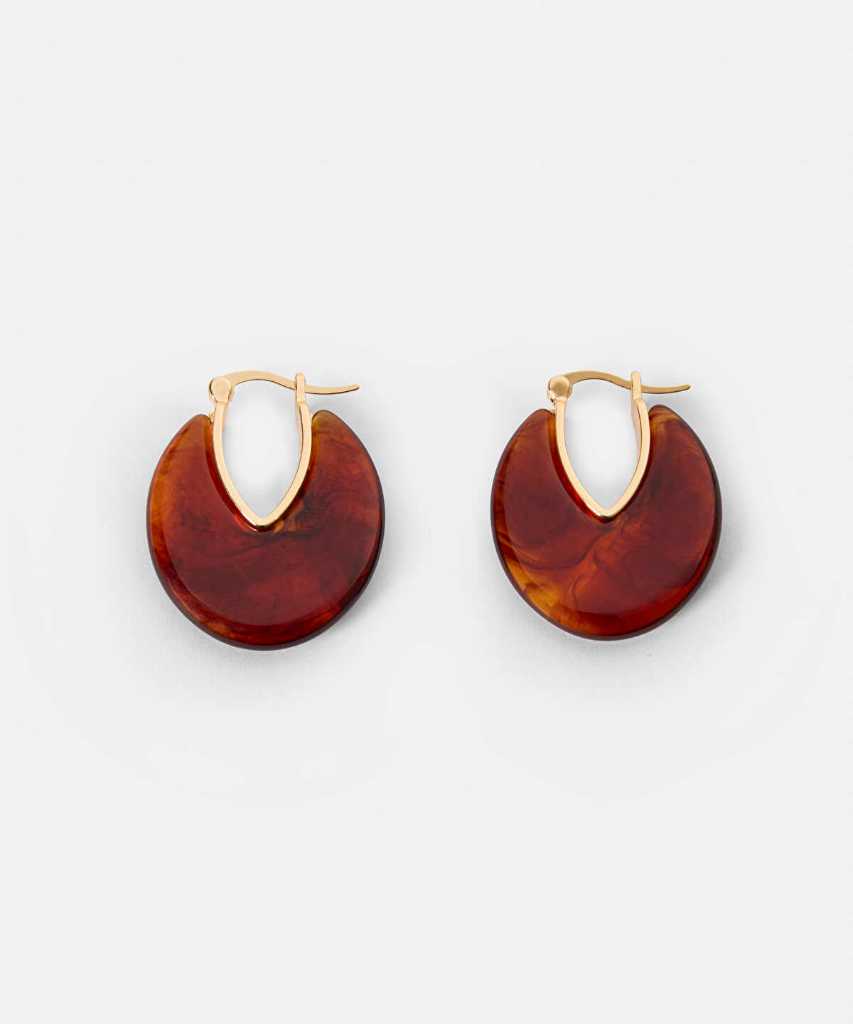 Patterned Contrast Earrings