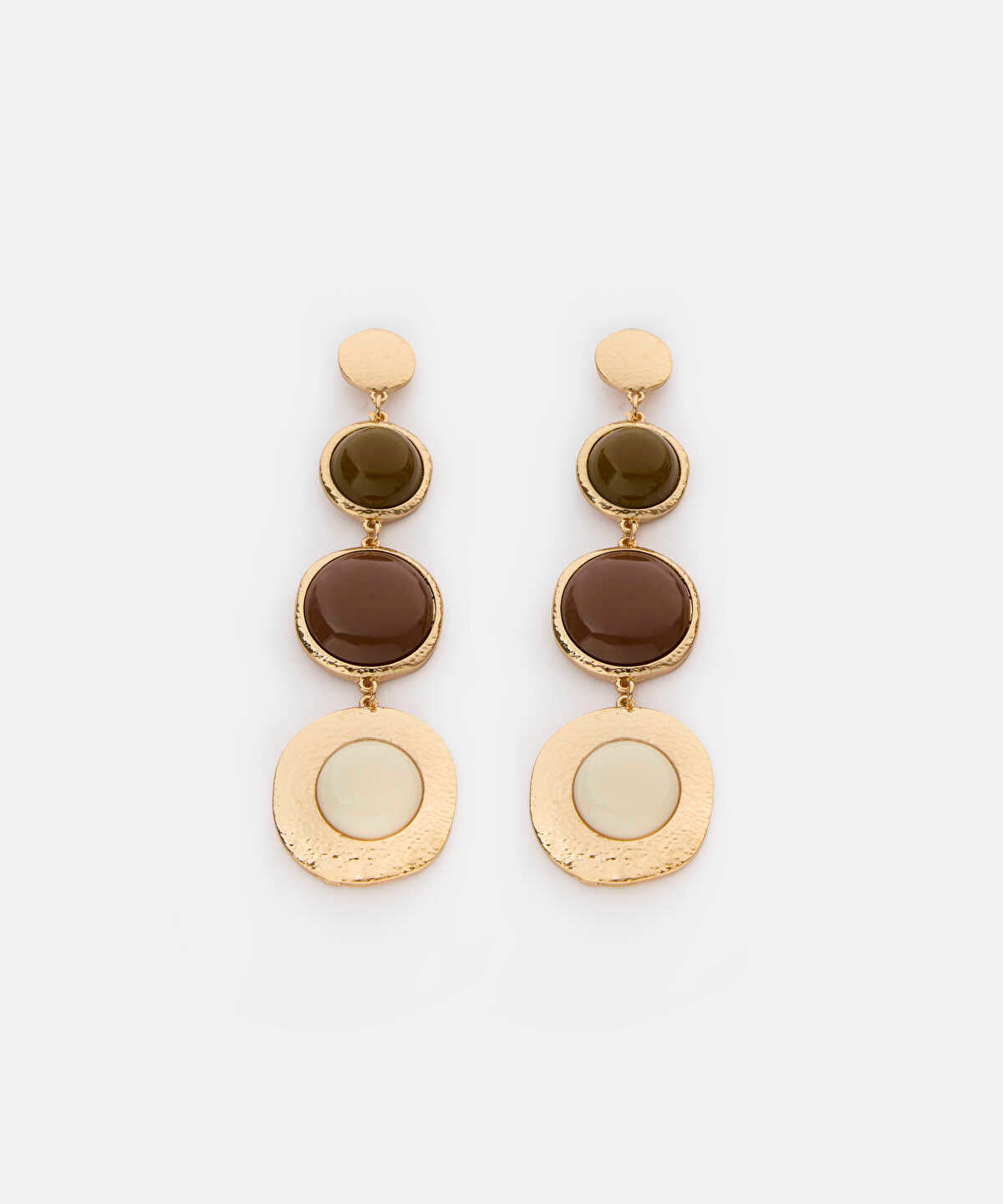 Combined Beaded Dangle Earrings
