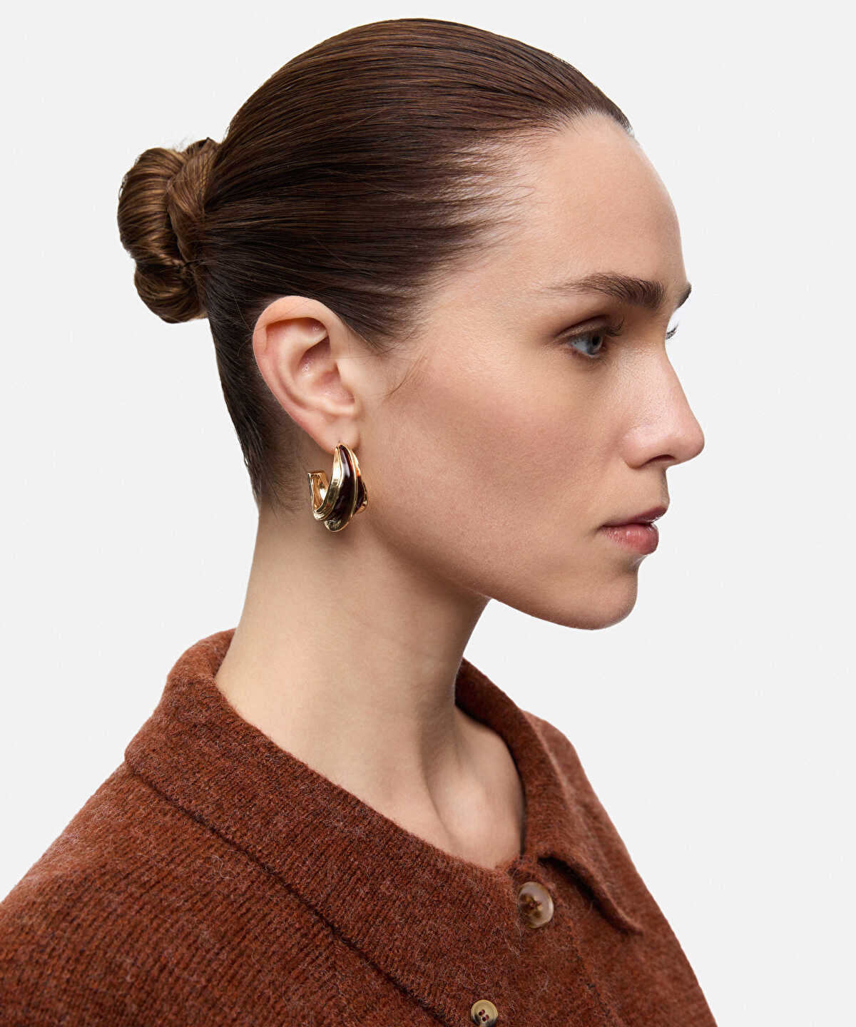 Textured Hoop Earring Set
