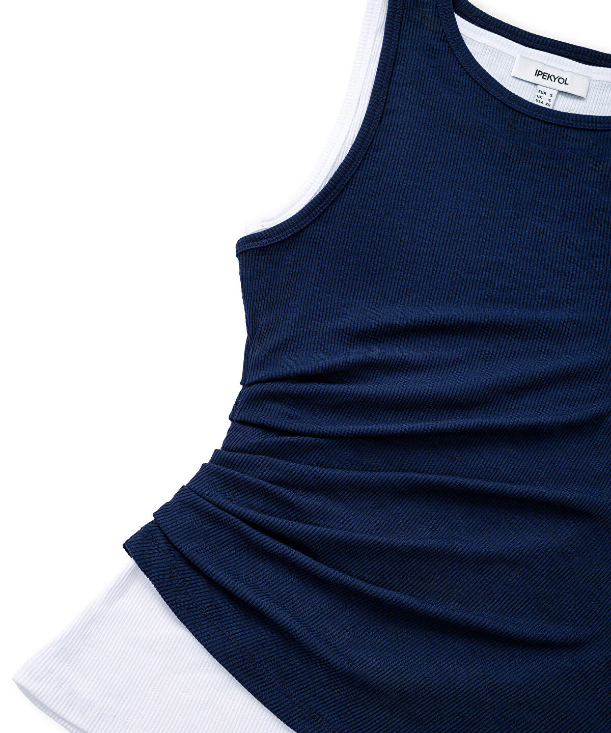 Layered-Effect Gathered T-Shirt