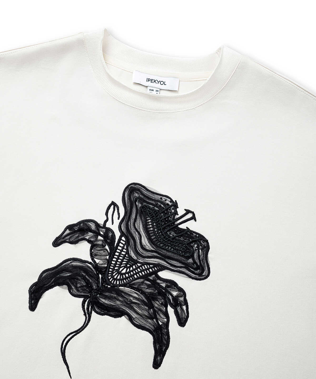 T-Shirt with Embroidered Applique
