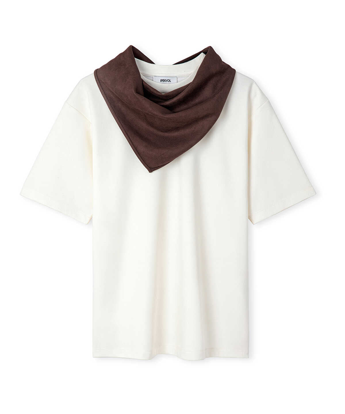 T-Shirt with Detachable Scarf