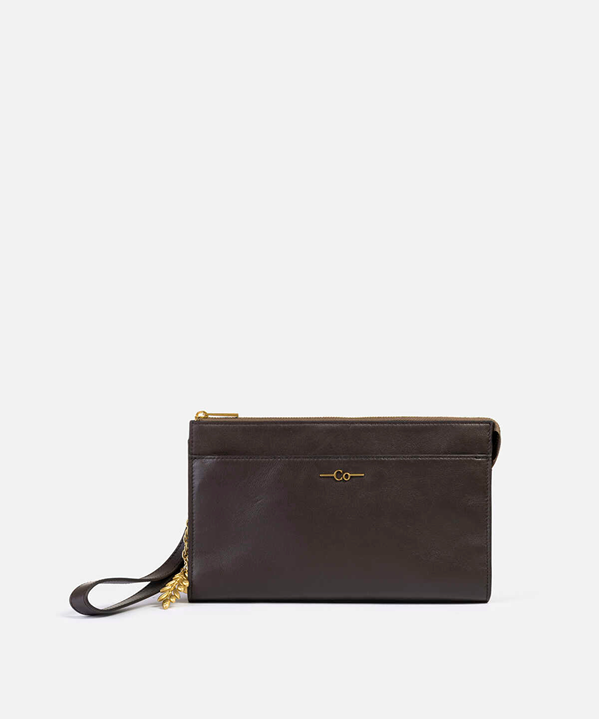 100% Leather Olive Tree Clutch