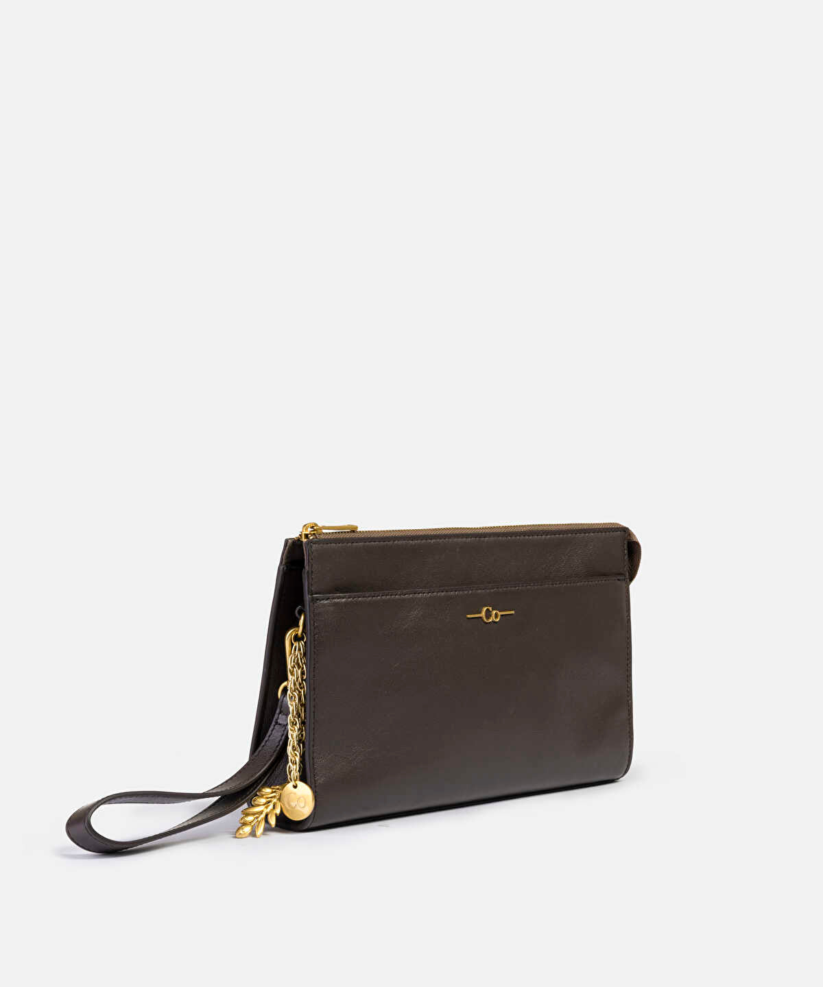 100% Leather Olive Tree Clutch