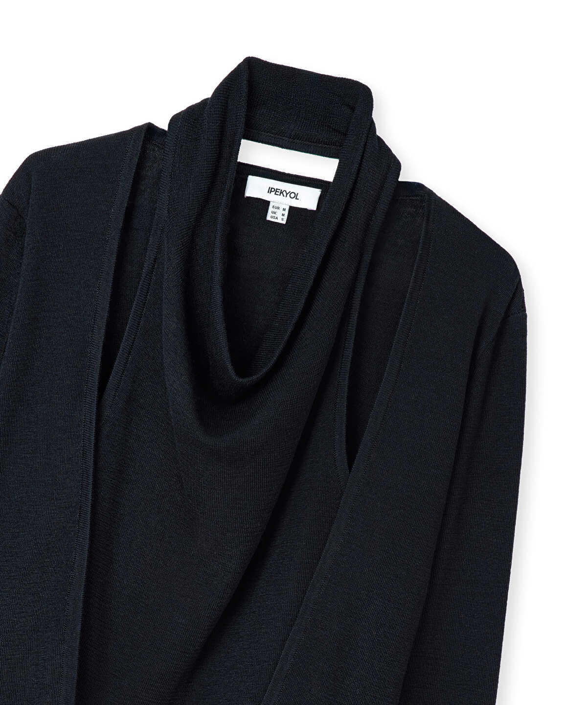Two-Piece Effect Wool-Blend Cardigan