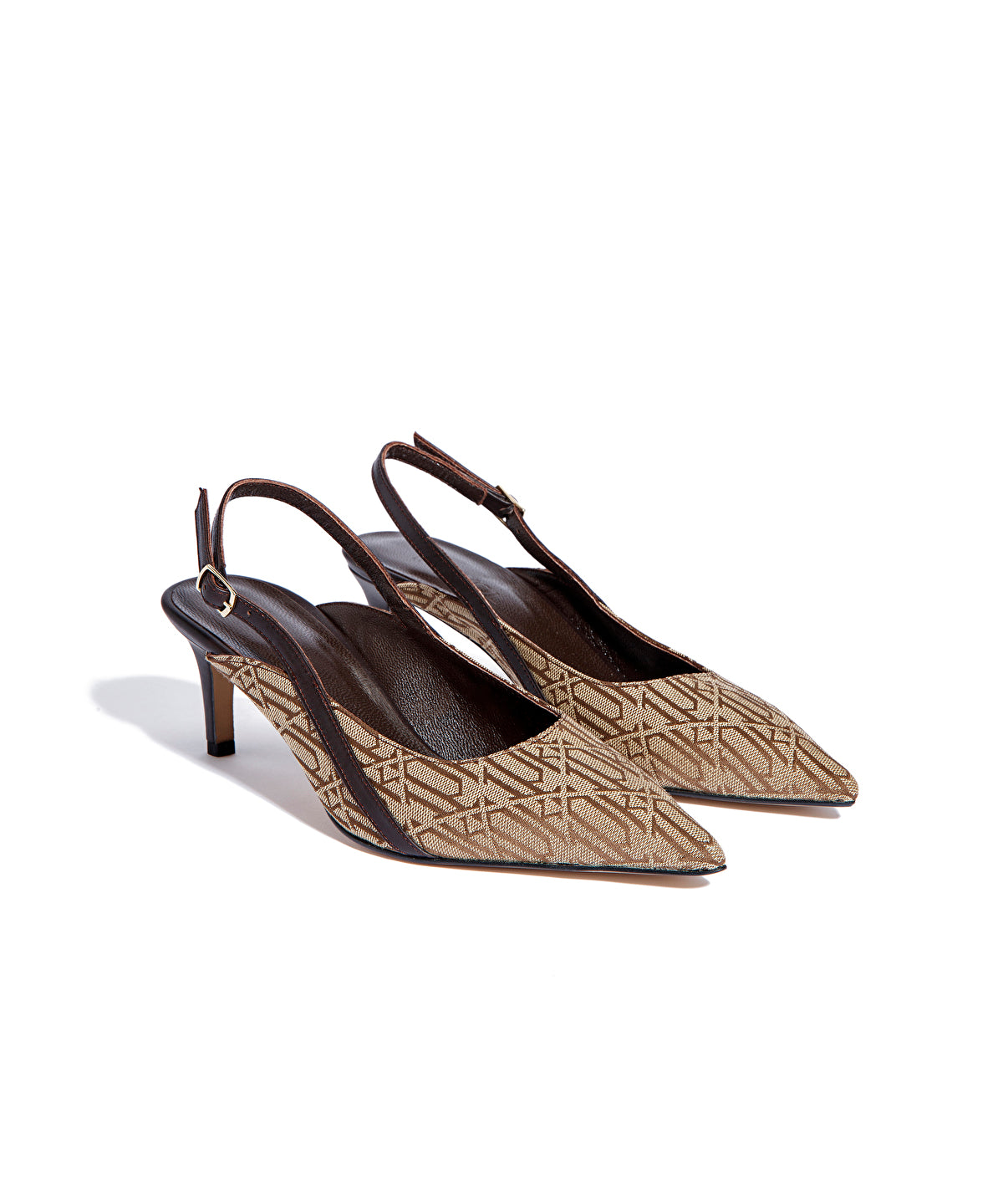 Zoomed Monogram Slingback Heels