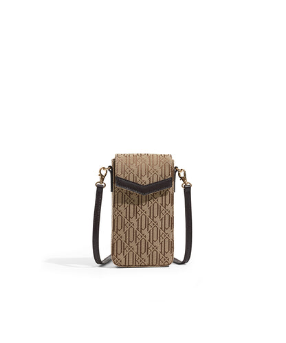 Monogram jacquard phone bag