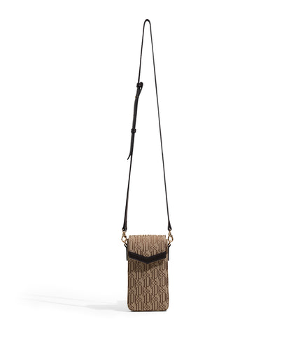 Monogram jacquard phone bag