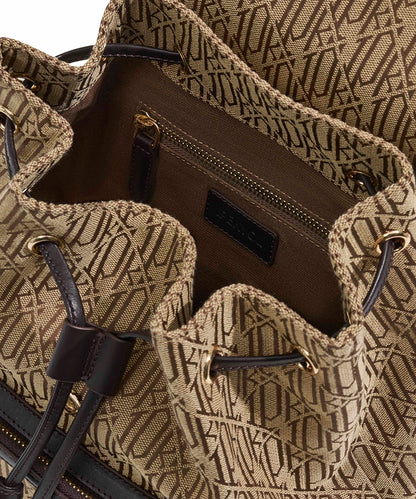 Monogram jacquard backpack