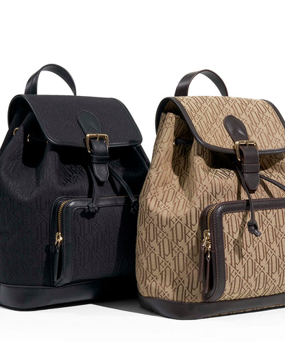 Monogram jacquard backpack