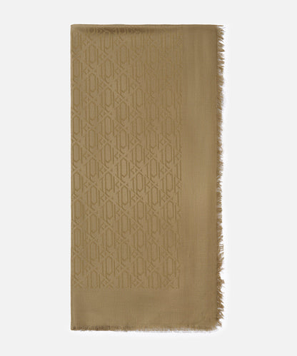 Monogram shawl 130x130 cm