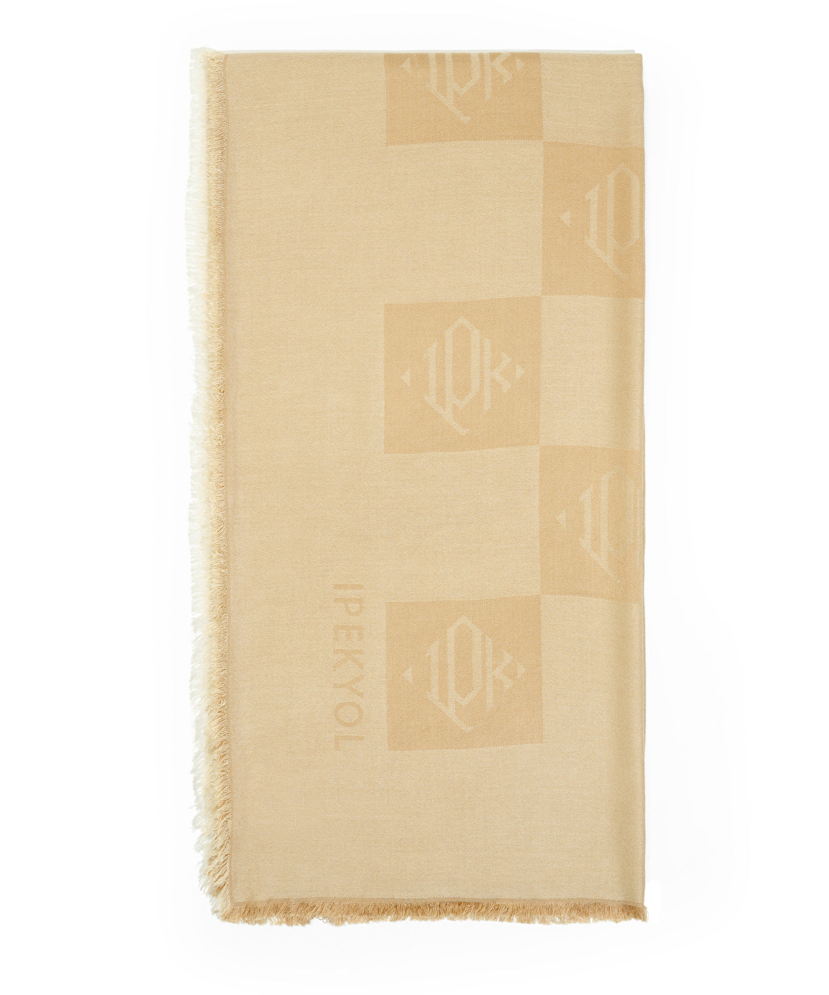 Zoomed Monogram Shawl 130X130 Cm