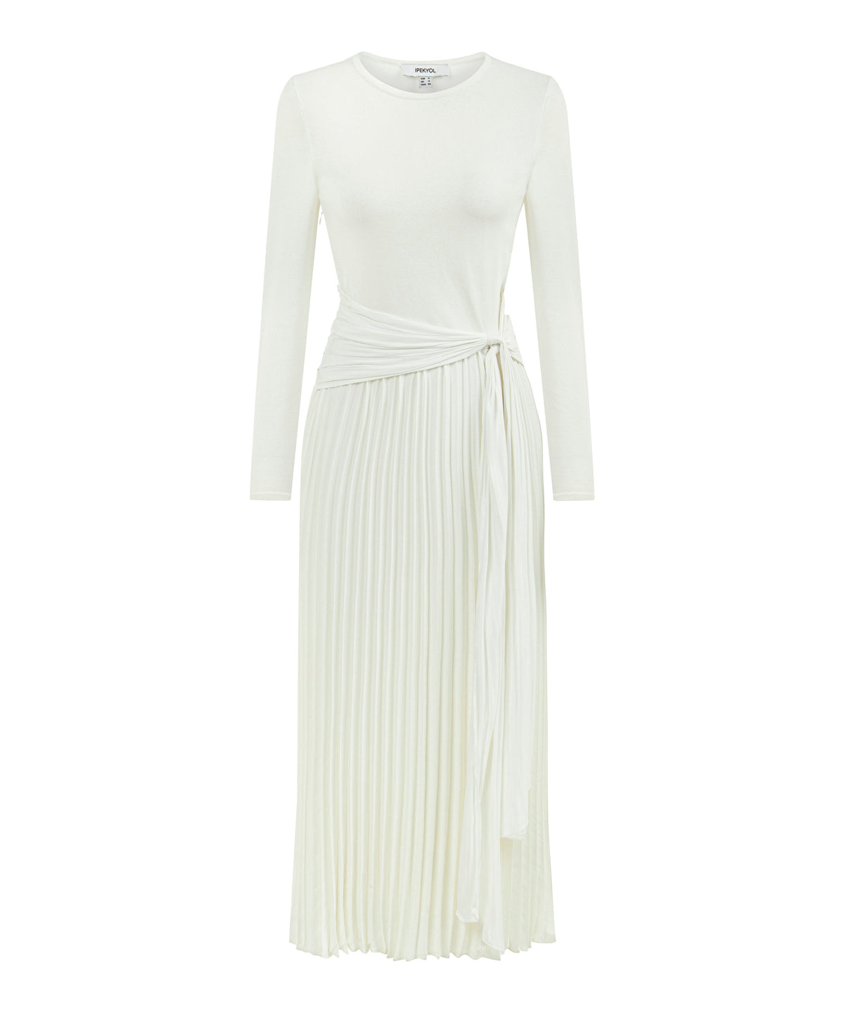 Embroidered color block dress