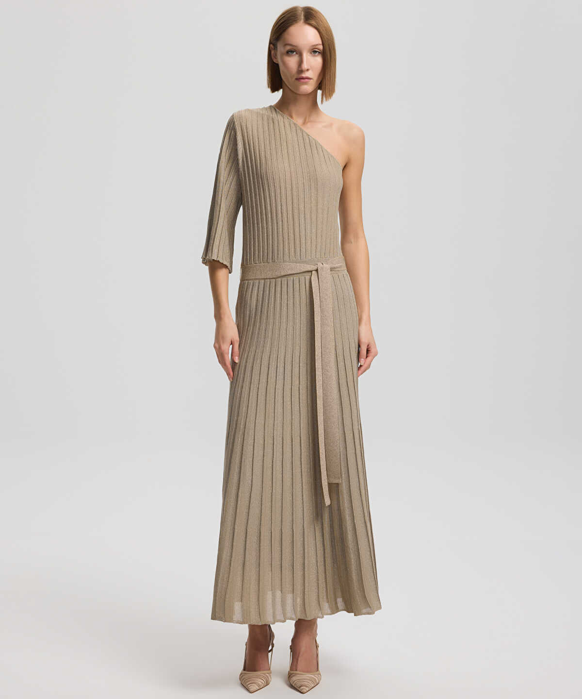 Asymmetric Knit Dress