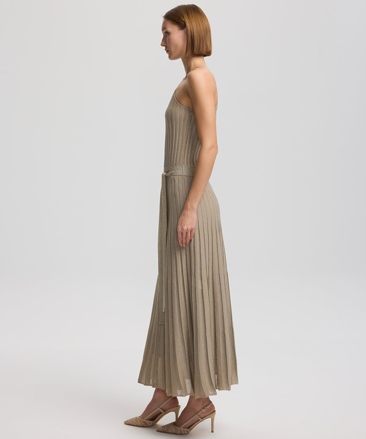 Asymmetric knit dress