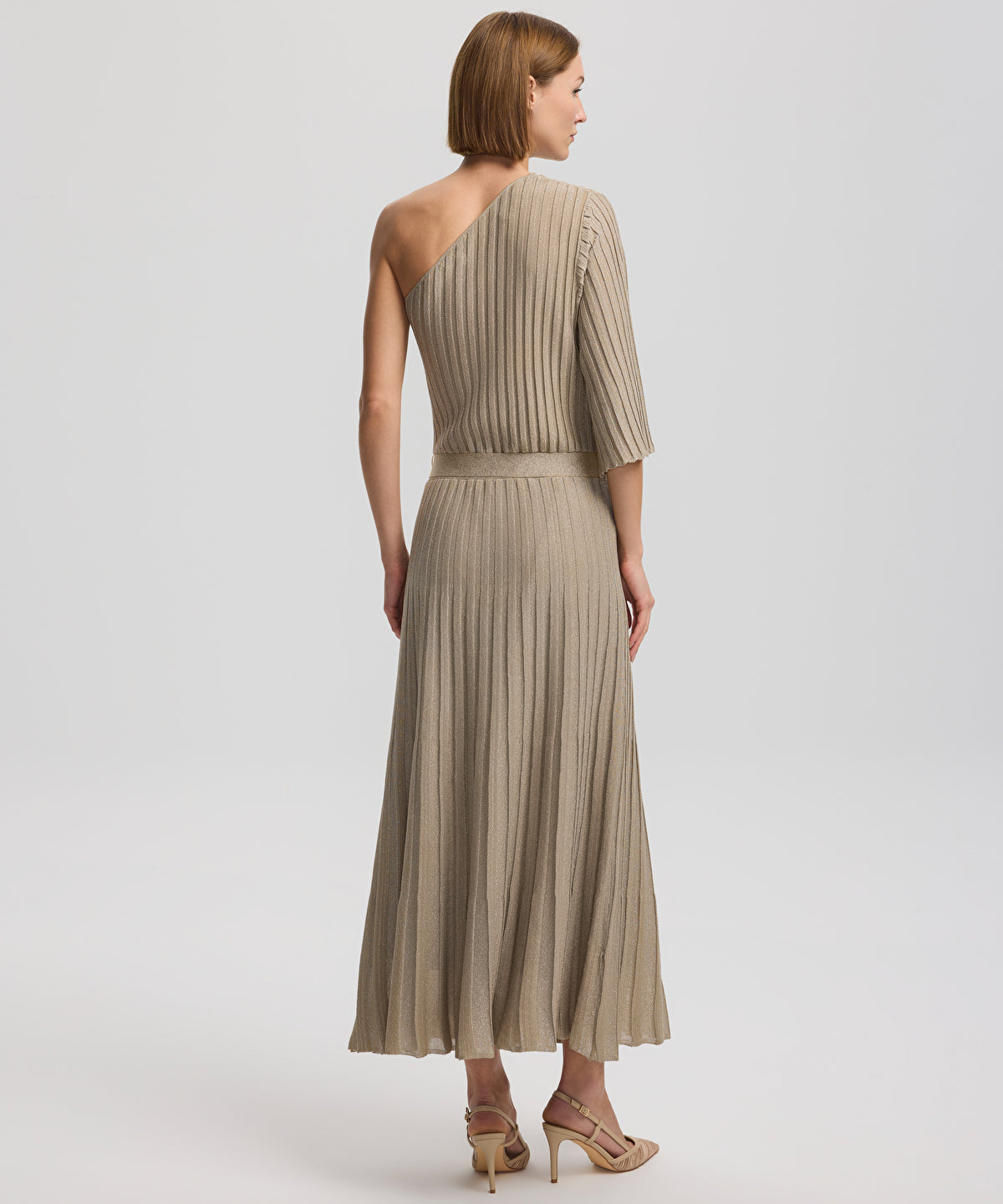Asymmetric knit dress